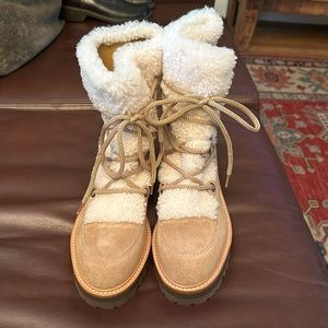 Marc Fisher Shearling Hiking Boot NEW